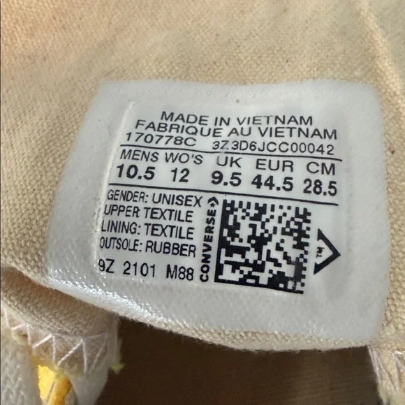 Converse Run Star Hike Ox - Citron Pulse Yellow Platform Sneakers Men 10.5 W 12 - Picture 6 of 7